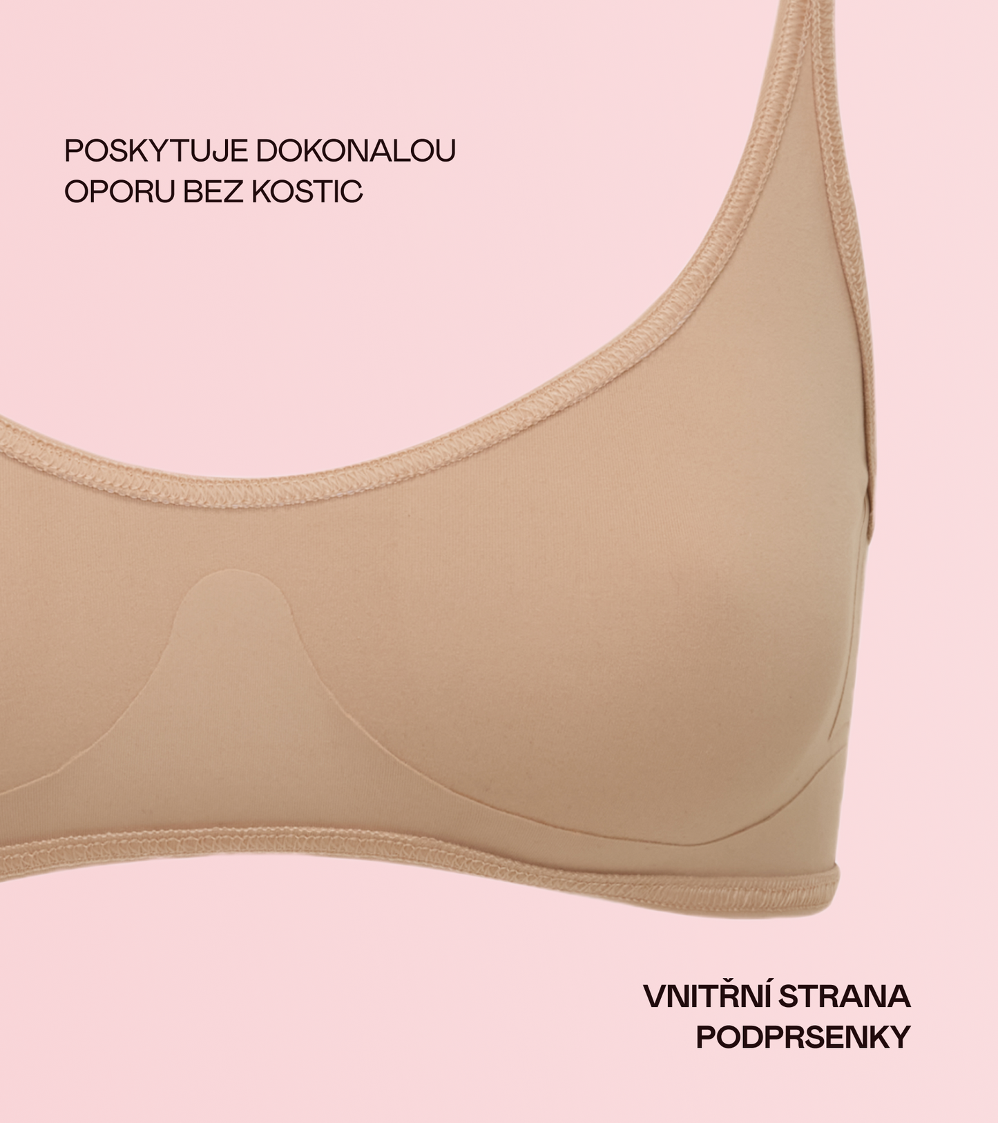 Aurora - Bonded Podprsenka - Béžová