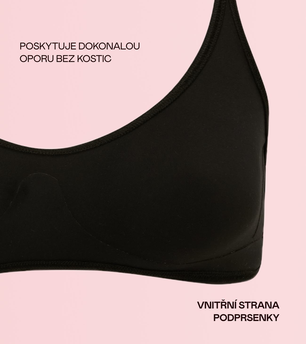 Aurora - Bonded Podprsenka - Černá