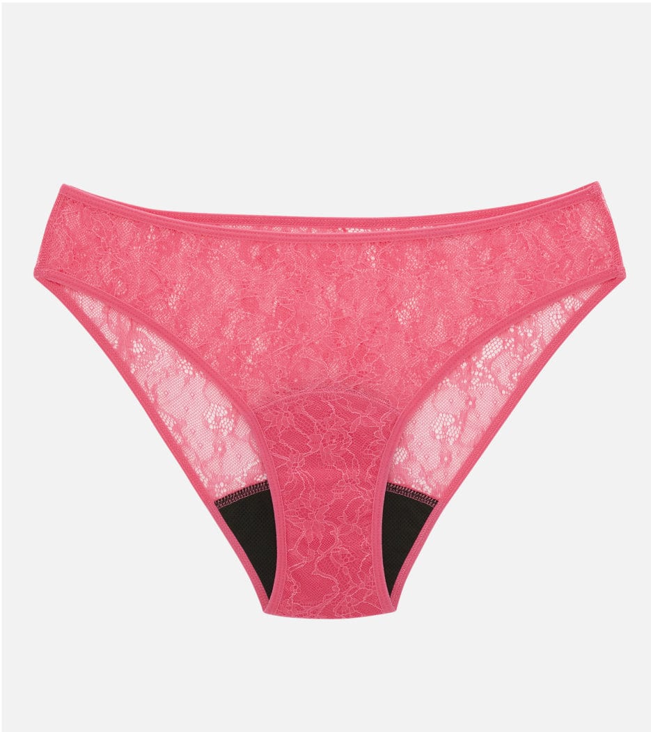 All Lace Brief - Recyklovaný nylon - Růžová