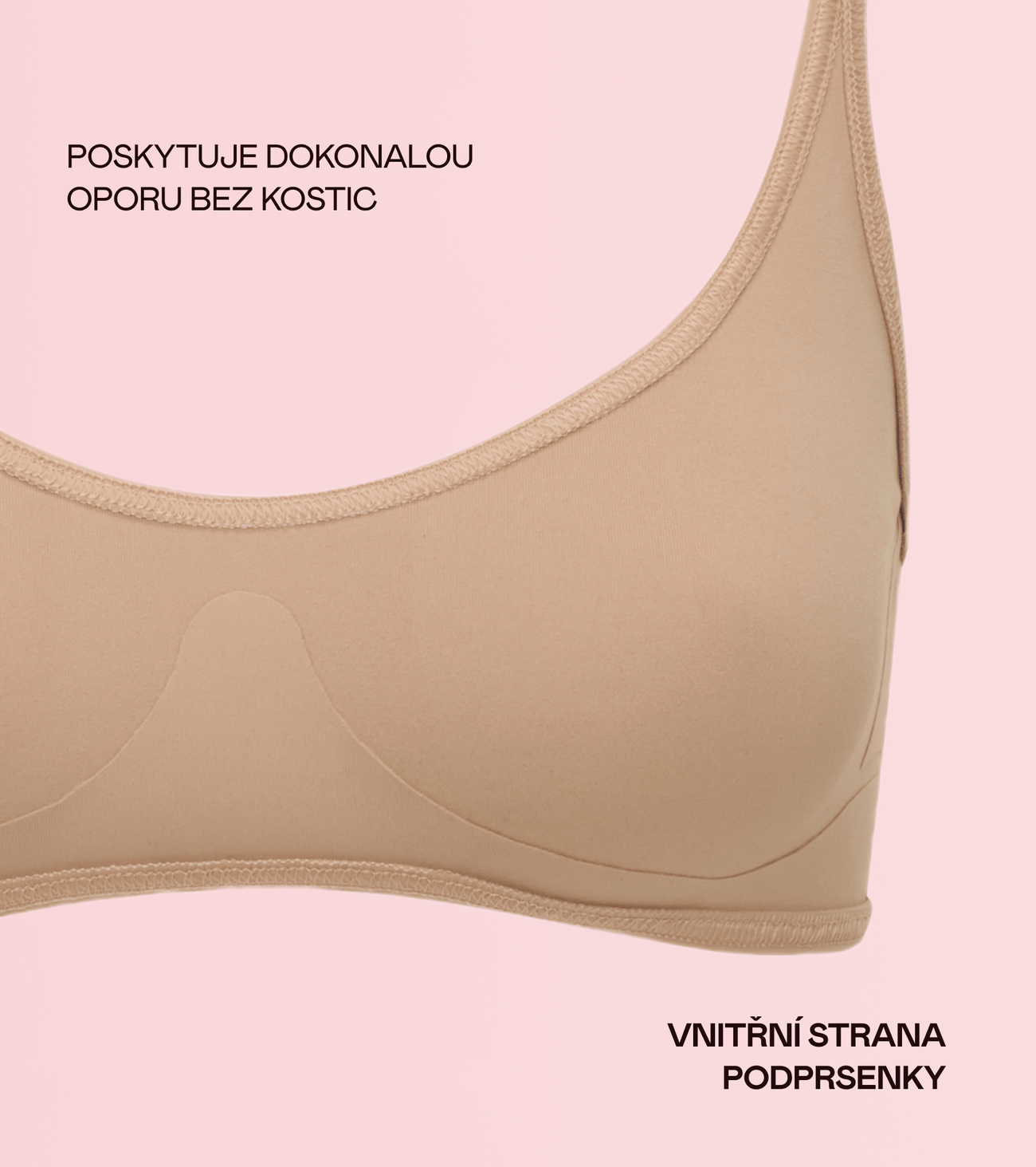 Aurora - Bonded Podprsenka - Béžová