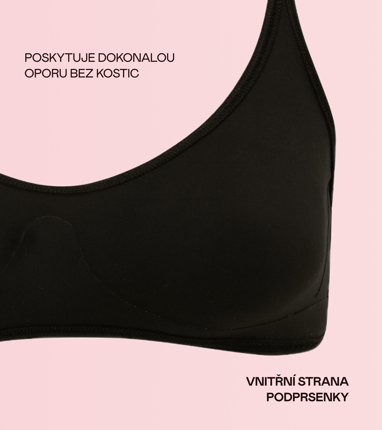 Aurora - Bonded Podprsenka - Černá