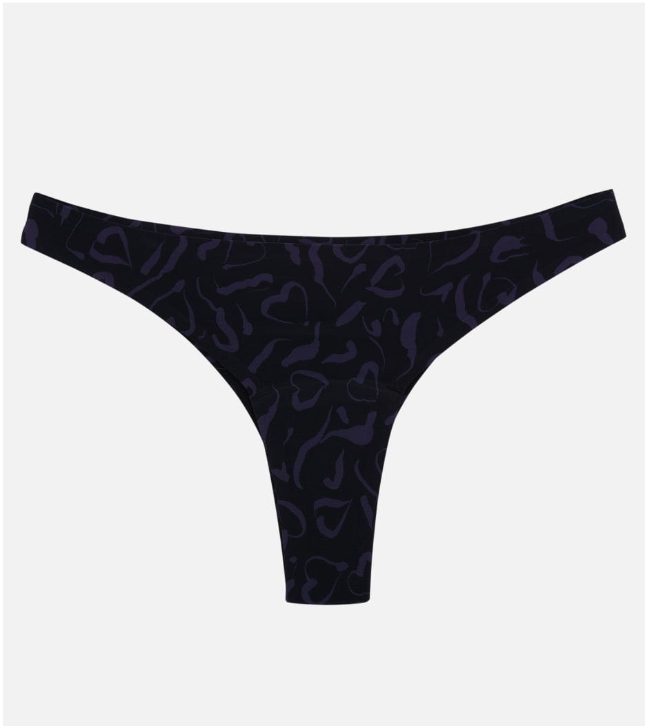 Invisible Brazilian - Recyklovaný nylon - Abstraktní fialová