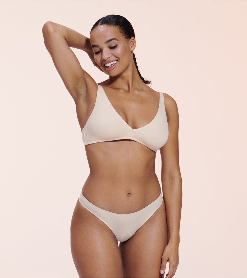 Invisible Brazilian - Recyklovaný nylon - Béžová