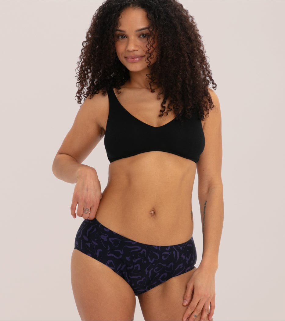 Invisible Classic - Recyklovaný nylon - Abstraktní fialová