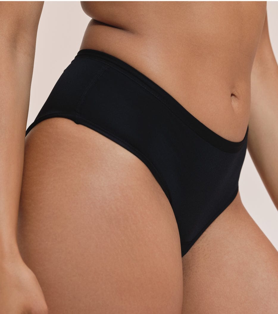 Kalhotky na výtoky - Classic - Recyklovaný nylon - Černá