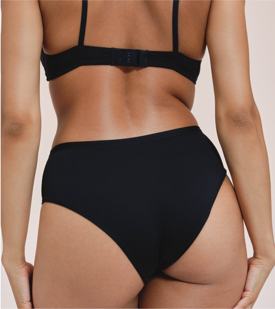 Kalhotky na výtoky - Classic - Recyklovaný nylon - Černá