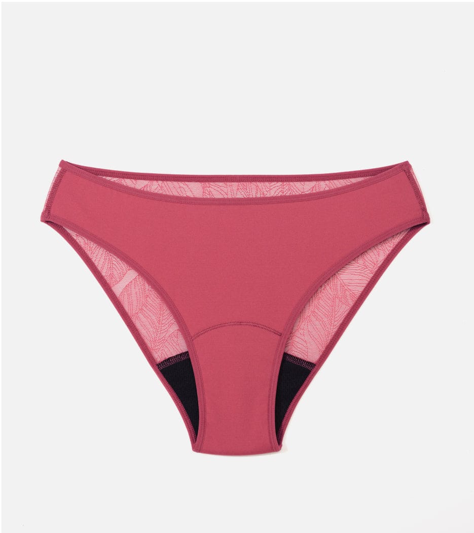 Krajka Brief - Recyklovaný nylon - Malina