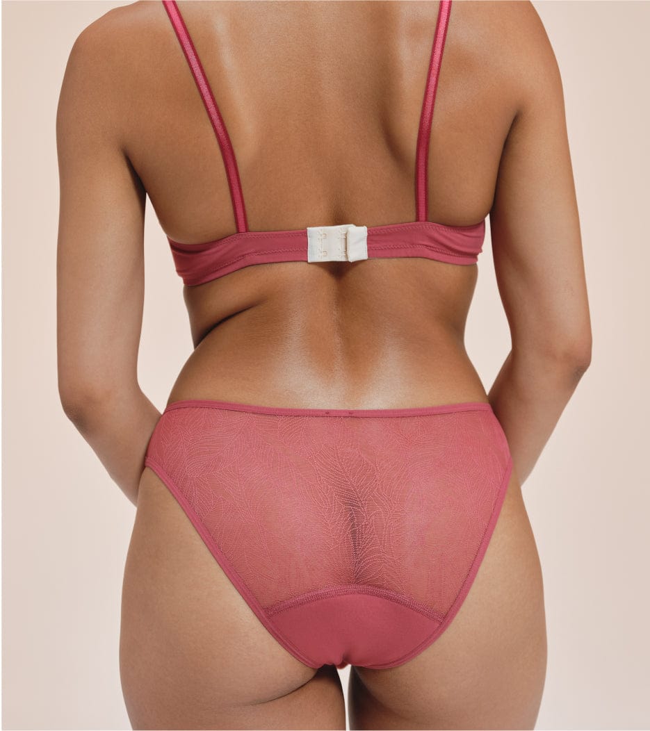 Krajka Brief - Recyklovaný nylon - Malina