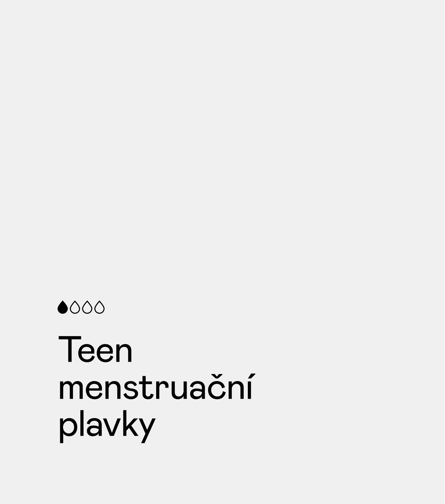 Menstruační plavky - Teen - Černá